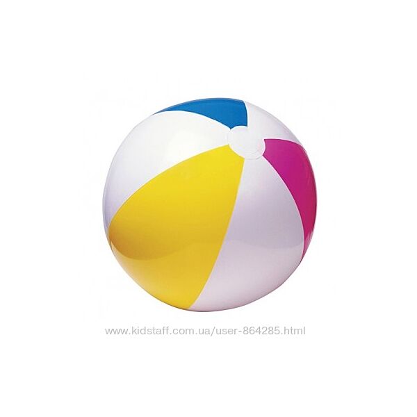Мячи надувные пляжные Intex, разный диаметр