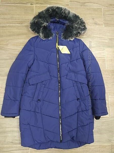 Зимняя подростковая курточка пальто для девочки 158-164р.