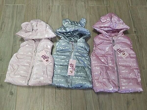 Демисезонная детская жилетка для девочки 1-5лет.