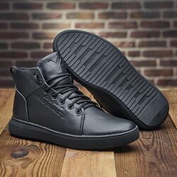 Зимние кожаные кроссовки на меху, спортивные ботинки Yohji Yamamoto