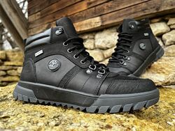 Спортивные кожаные ботинки на меху Timberland Boulder Trail Hiking Black