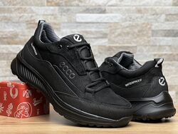 Кроссовки мужские кожаные Ecco Waterproof Black