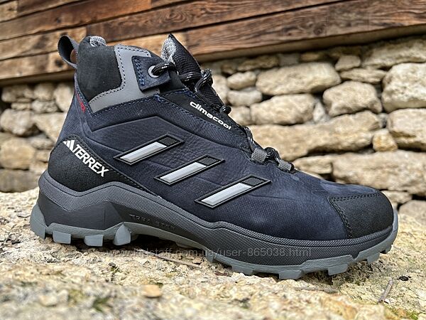 Зимние кожаные ботинки, кроссовки термо, Adidas Clima Gore-Tex Denim