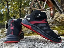Зимние кожаные ботинки, кроссовки термо, Adidas Terrex Swift Gore-Tex
