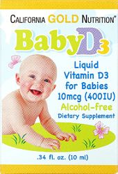 Вітамін D3 в каплях для дітей, California Gold Nutrition