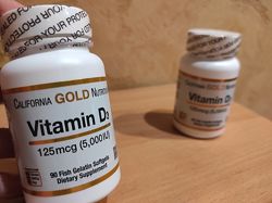 Витамин Д3 California Gold Nutrition 125 мкг 5000 МЕ, 90 шт.