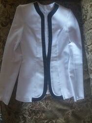 Пиджак жакет стильный белый черный