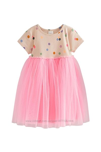 Дитяча сукня Next рожева горошинка