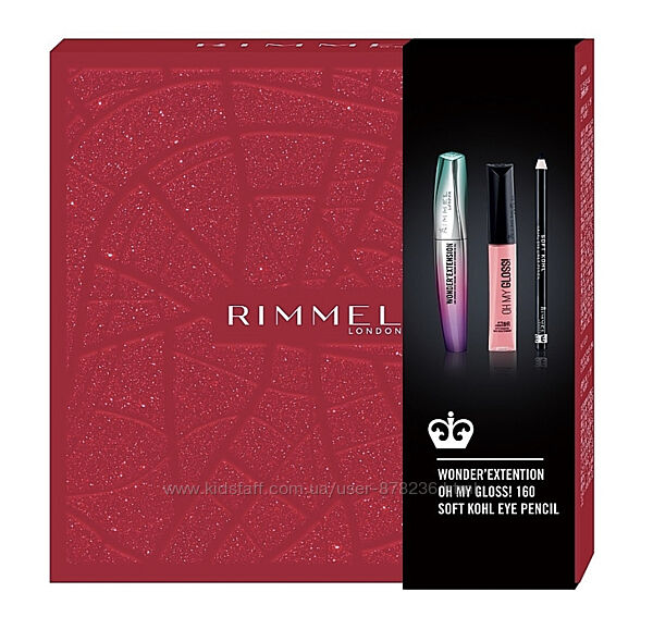 Rimmel Wonder mascara/11ml  lip/gloss/6.5ml  eye/p/1.2g