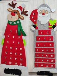 Фетровий адвент-календар з кишеньками