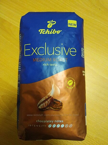 Кава зернова Tchibo Exclusive Medium Roast1 кг