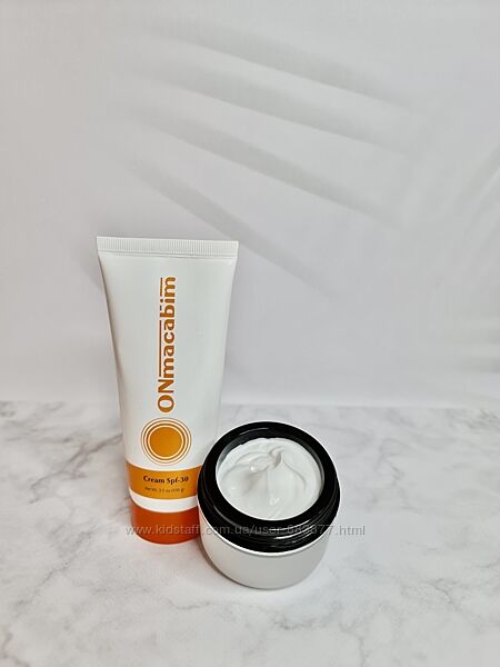 ONmacabim Сонцезахисний  крем SPF-30 з тоном та без