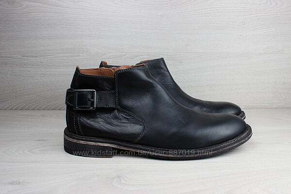 Мужские кожаные полуботинки / ботинки Clarks оригинал, размер 44.5