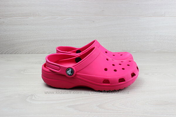 Розовые кроксы crocs оригинал, размер 34 сабо, клоги для девочки