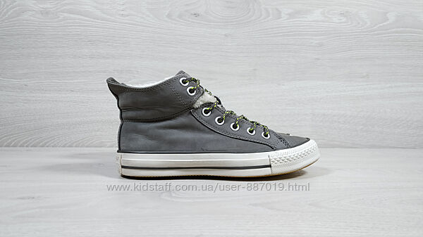 Утеплені шкіряні кеди Converse all star оригінал, розмір 37