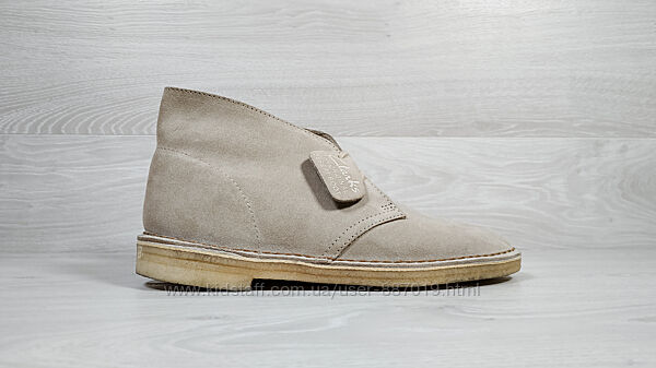 Замшеві чоловічі черевики дезерти Clarks оригінал, розмір 42.5 desert boots