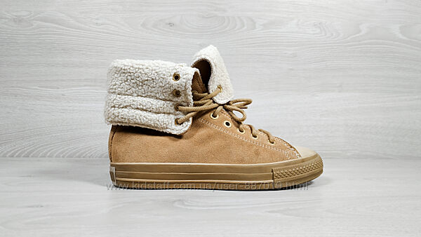 Замшеві високі жіночі кеди Converse all star оригінал, розмір 39