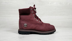 Нубукові бордові жіночі черевики Timberland оригінал, розмір 38