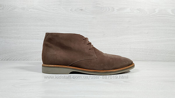 Нубукові чоловічі демісезонні черевики дезерти Clarks оригінал, розмір 46 