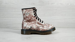 Шкіряні черевики з принтом Dr. Martens 1460 оригінал, розмір 36