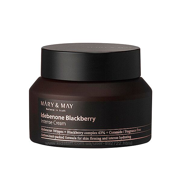 Антиоксидантний крем Mary & May Idebenone Blackberry Intense Cream 70 мл
