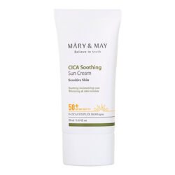 Солнцезащитный крем Mary & May CICA Soothing Sun Cream SPF 50PA 50 мл