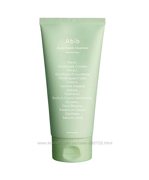 Очищающая пенка Abib Acne Foam Cleanser Heartleaf Foam 150 мл