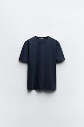 Щільна бавовняна футболка ZARA, S