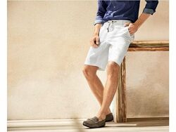 Чоловічі лляні шорти бермуди, льон та бавовна Livergy Німеччина  