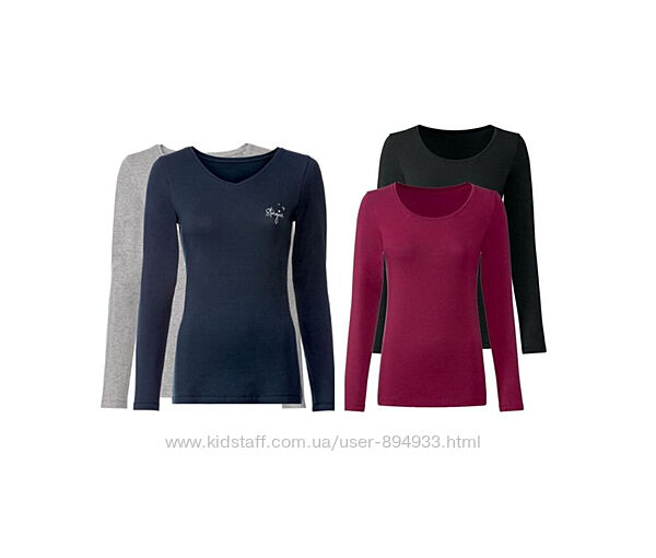 Жіночі базові лонгсліви бавовна Esmara Німеччина