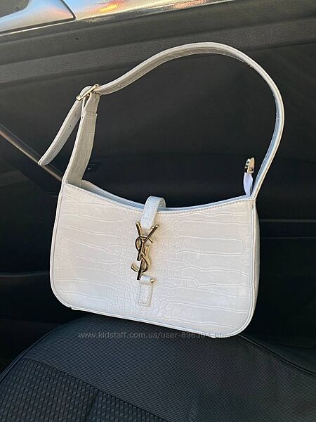 Брендова сумка Yves Saint Laurent Hobo White Croco 