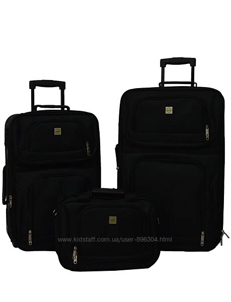 Набір валіз Bonro Best чорний 2 шт  сумка