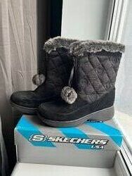 Теплі замшеві зимові чоботи Skechers, розмір 37-38, USA 7.5
