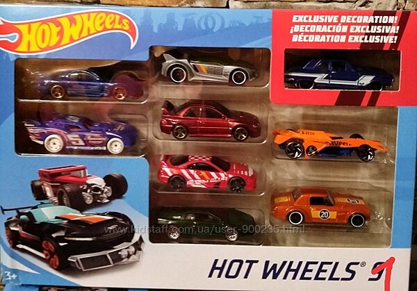 Хот Вилс машинки 9 шт Hot Wheels Mattel США в наличии