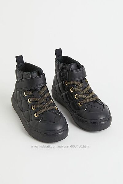 Демісезонні утеплені черевики хайтопи H&M 27-32