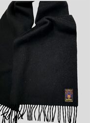 KASCHMIR кашемировый черный шарф 