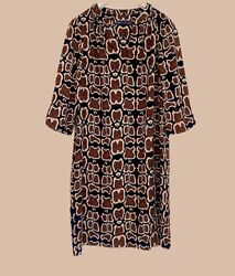 Платье миди трапеция в тигровом принте M&S COLLECTION