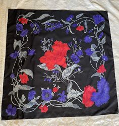Тайский шелковый платок из дикого шелка, ручная роспись, роуль. Таиланд