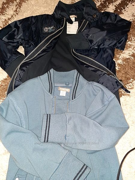 куртка ветровка и кофта фирменный комплект   