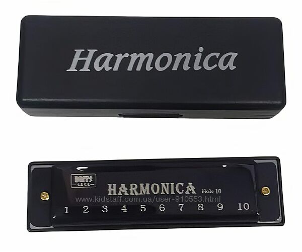 Губна гармоніка гармошка 10 отворів Harmonica Key 