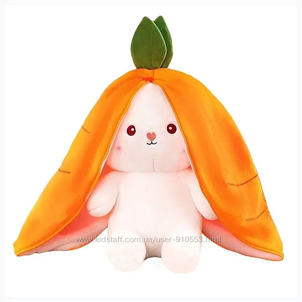 М&acuteяка іграшка Кролик у моркві, кролик-морквинка
