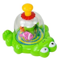 Дитяча іграшка заводна Дзиґа Жабка