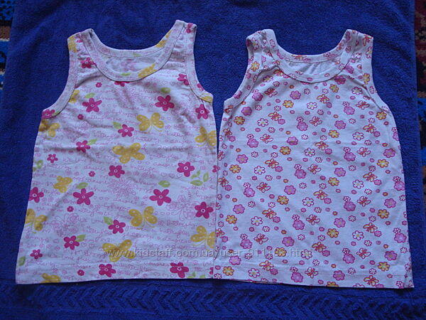 Майки бельевые на девочку, 3-5 лет, бу
