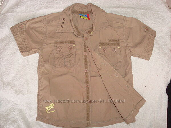 Летние рубашки, мальчик, бу, р.5-7