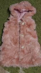 Шикарная меховая жилетка 