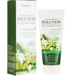 Пінка  з зеленим чаєм Deoproce Natural Perfect Solution Cleansing Foam