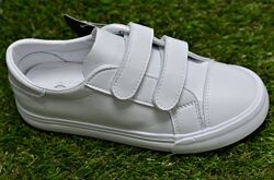 Стильные детские белые кроссовки кеды Apawwa Апава на липучках р31-36