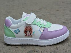 Детские кроссовки Ashiguli для девочки белый фиолетовый р32-36