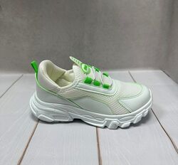 Легкі літні дитячі кросівки сітка Lafonten white білі  р31-р.35
