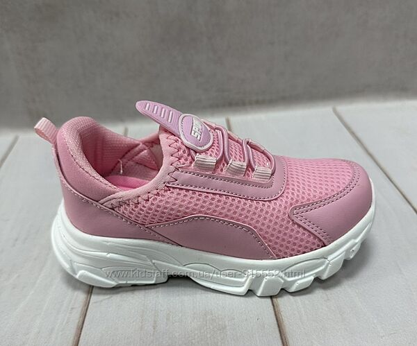 Дитячі кросівки на дівчинку Lafonten сітка 26-28 рожеві